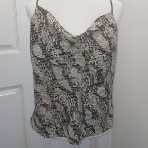 Snakeskin pattern top size large